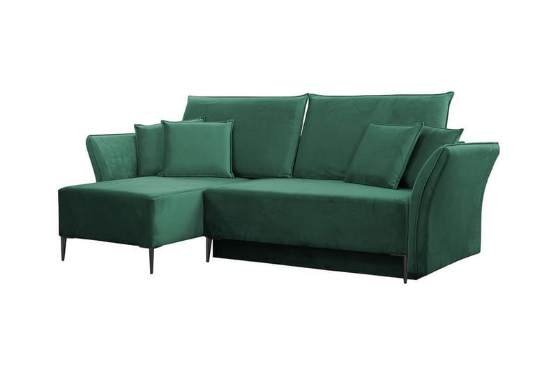Staffin 3-seters Hjørnesovesofa - Mørkegrønn - Møbler - Sofaer - Sovesofaer