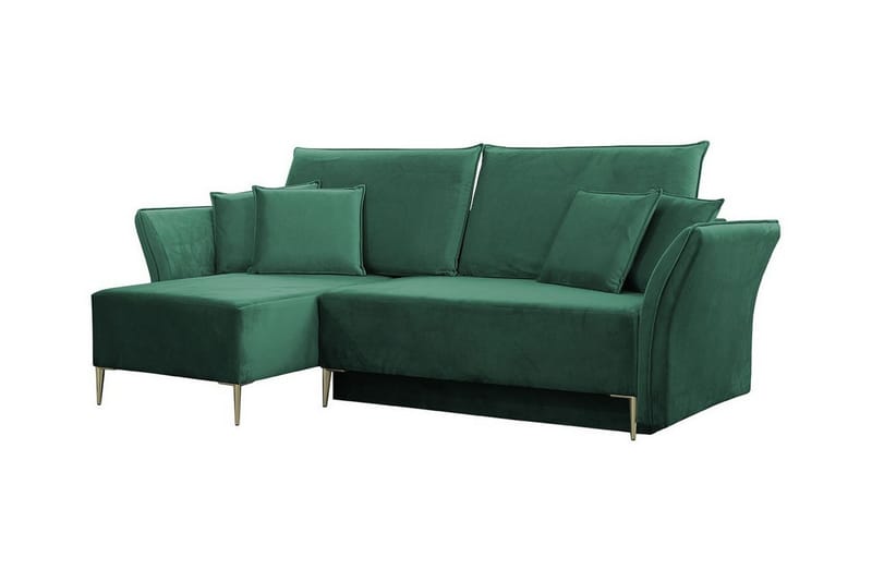 Staffin 3-seters Hjørnesovesofa - Mørkegrønn - Møbler - Sofaer - Sovesofaer