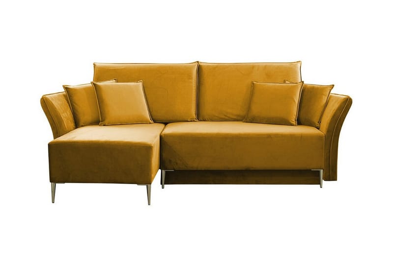 Staffin 3-seters Hjørnesovesofa - Mørkegul - Møbler - Sofaer - Sovesofaer