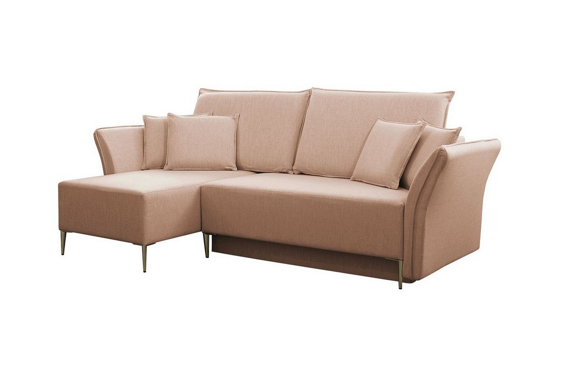 Staffin 3-seters Hjørnesovesofa - Rosa - Møbler - Sofaer - Sovesofaer