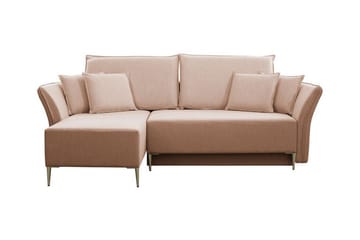 Staffin 3-seters Hjørnesovesofa - Rosa - Møbler - Sofaer - Sovesofaer