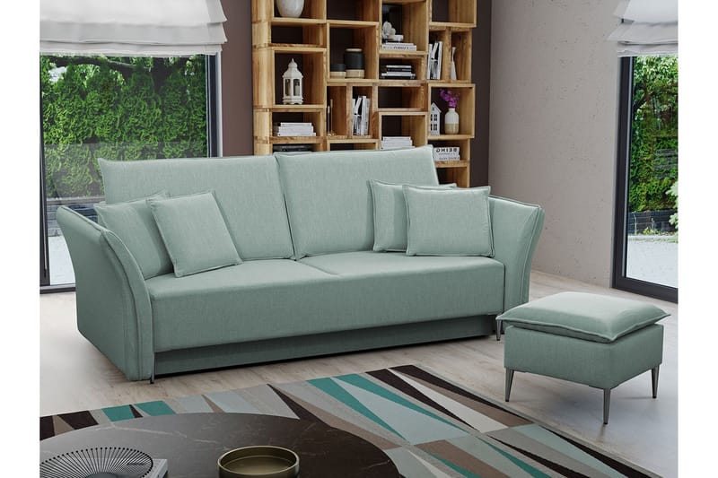Staffin 3-seters Sovesofa - Blå/Lyseblå - Møbler - Sofaer - Sovesofaer