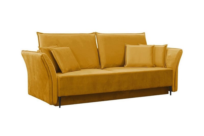 Staffin 3-seters Sovesofa - Gul - Møbler - Sofaer - Sovesofaer