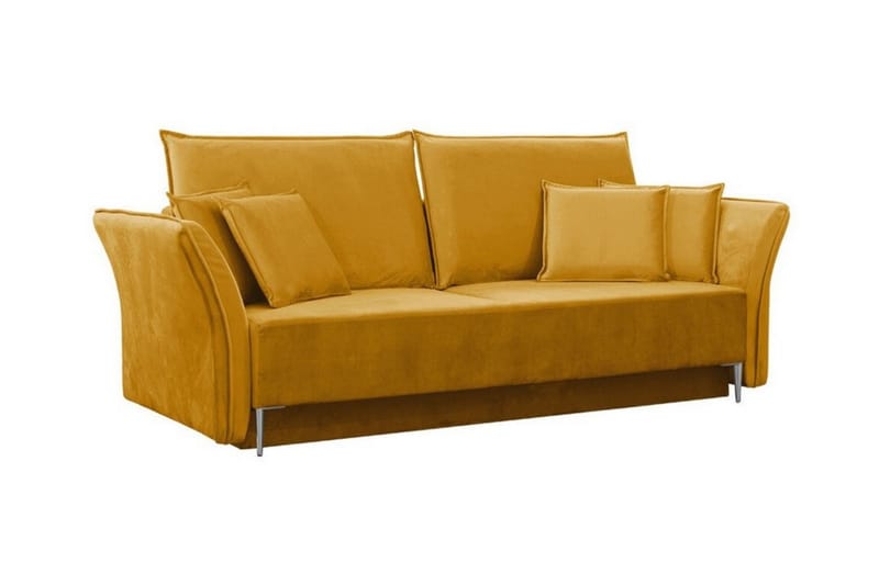 Staffin 3-seters Sovesofa - Gul - Møbler - Sofaer - Sovesofaer