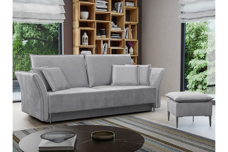 Staffin 3-seters Sovesofa - Lysegrå - Møbler - Sofaer - Sovesofaer