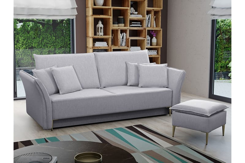 Staffin 3-seters Sovesofa - Lysegrå - Møbler - Sofaer - Sovesofaer