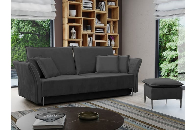 Staffin 3-seters Sovesofa - Mørkegrå - Møbler - Sofaer - Sovesofaer