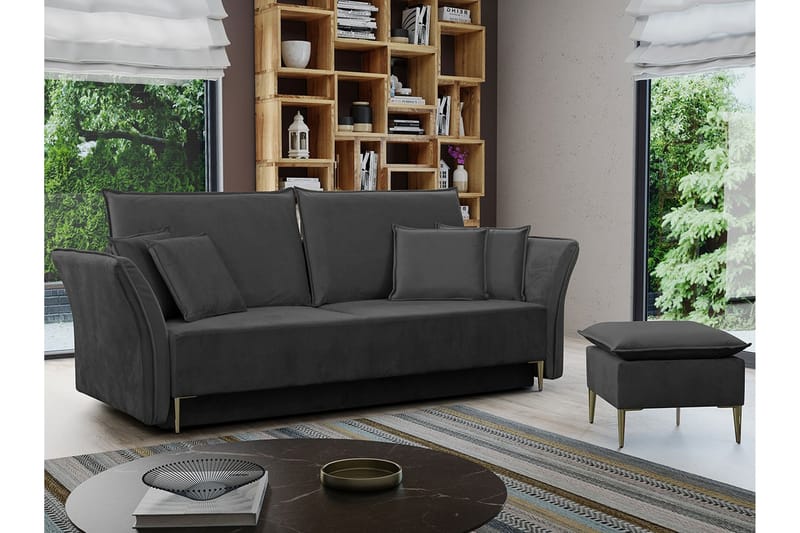 Staffin 3-seters Sovesofa - Mørkegrå - Møbler - Sofaer - Sovesofaer