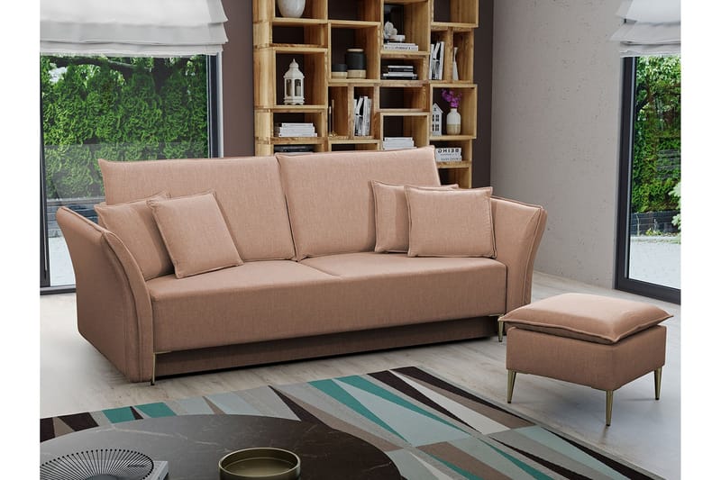 Staffin 3-seters Sovesofa - Rosa - Møbler - Sofaer - Sovesofaer