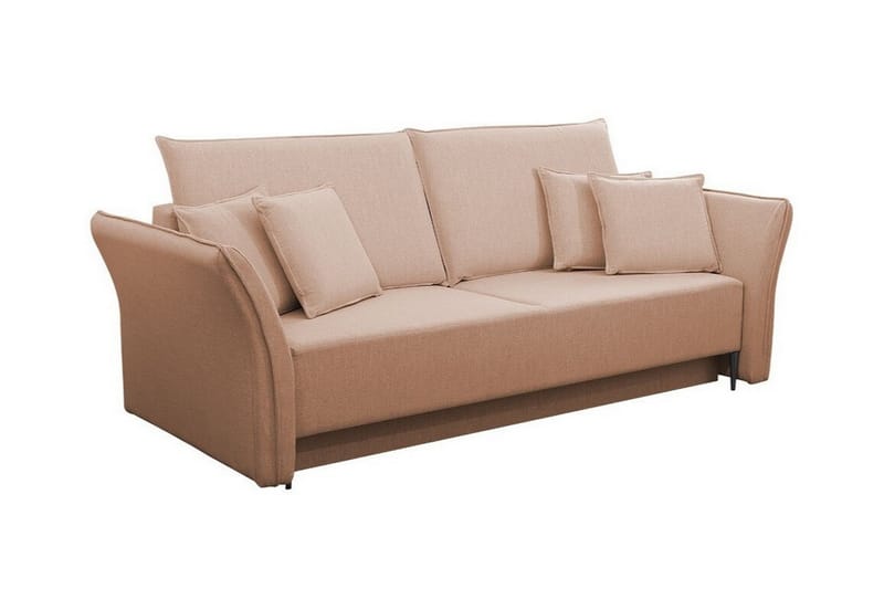 Staffin 3-seters Sovesofa - Rosa/Beige - Møbler - Sofaer - Sovesofaer