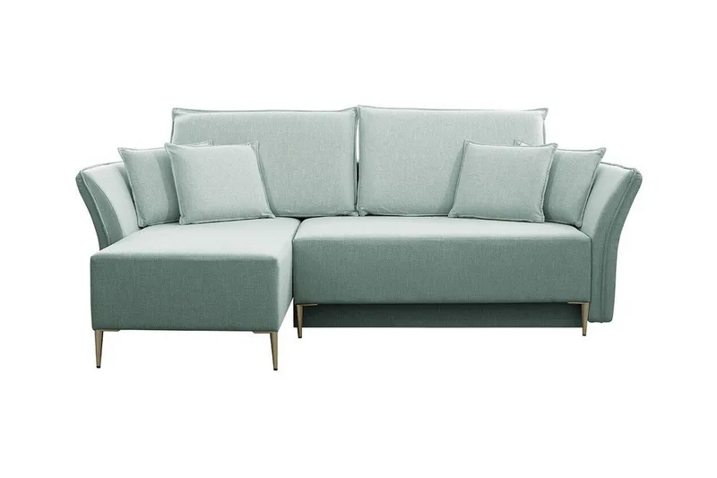 Staffin 3-sits Hörnbäddsoffa Light green - Møbler - Sofaer - Sovesofaer