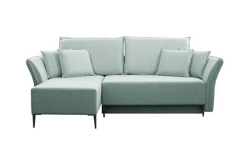 Staffin 3-sits Hörnbäddsoffa Light green/Green/Mint - Møbler - Sofaer - Sovesofaer