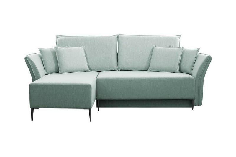 Staffin 3-sits Hörnbäddsoffa Light green/Green/Mint - Møbler - Sofaer - Sovesofaer