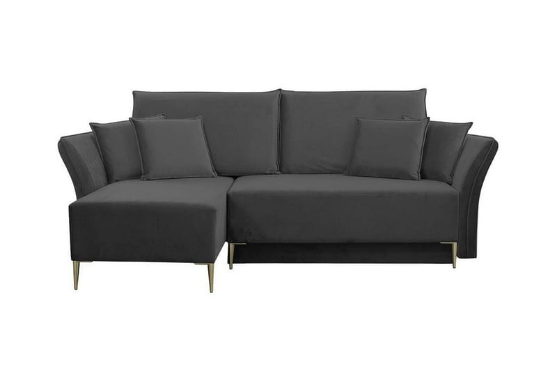 Staffin 3-sits Hörnbäddsoffa NO_BRAND Dark grey - Møbler - Sofaer - Sovesofaer