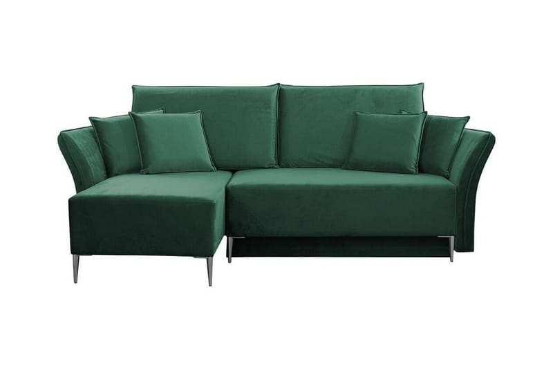 Staffin 3-sits Hörnbäddsoffa NO_BRAND Green - Møbler - Sofaer - Sovesofaer