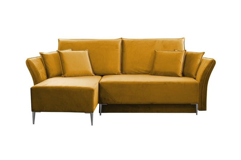 Staffin 3-sits Hörnbäddsoffa NO_BRAND Yellow - Møbler - Sofaer - Sovesofaer