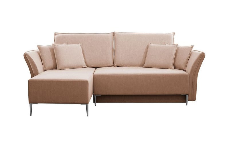 Staffin 3-sits Hörnbäddsoffa NO_BRAND Pink - Møbler - Sofaer - Sovesofaer