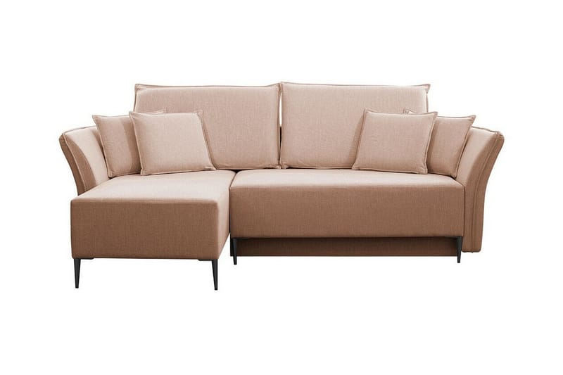 Staffin 3-sits Hörnbäddsoffa NO_BRAND Pink - Møbler - Sofaer - Sovesofaer