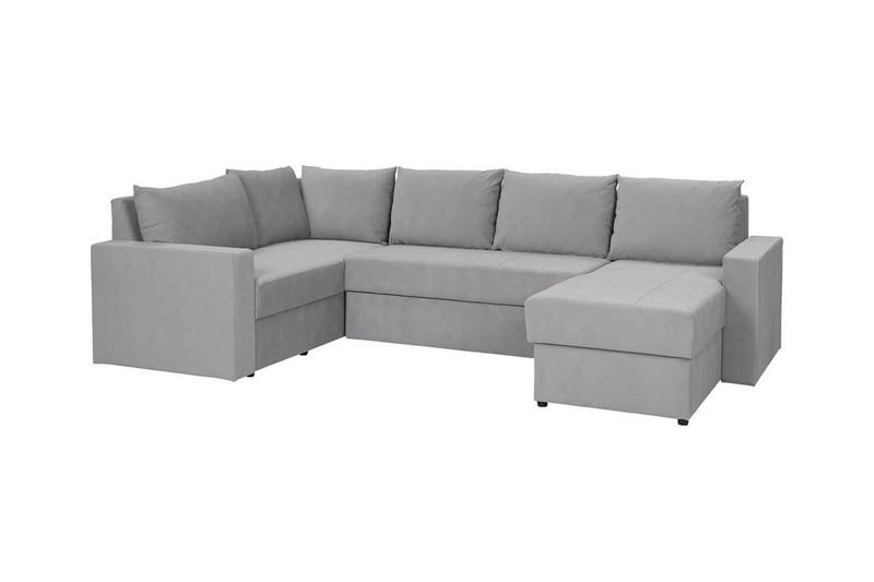 Staffin 4-seters Hjørnesovesofa - Lysegrå - Møbler - Sofaer - Sovesofaer