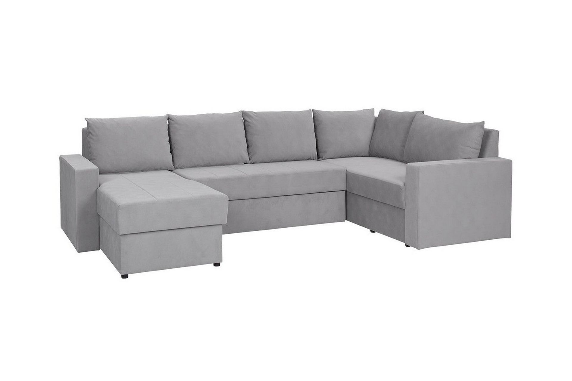 Staffin 4-seters Hjørnesovesofa - Lysegrå - Møbler - Sofaer - Sovesofaer