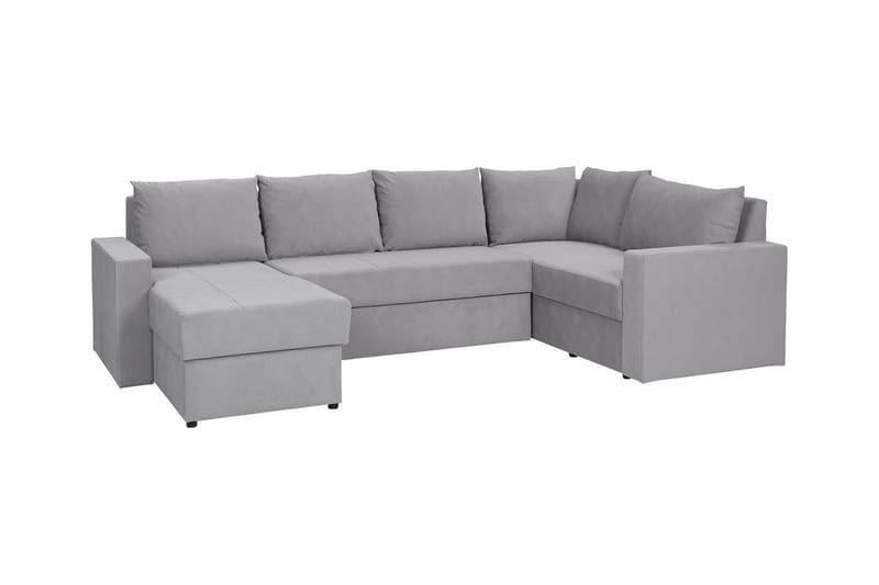 Staffin 4-seters Hjørnesovesofa - Lysegrå - Møbler - Sofaer - Sovesofaer