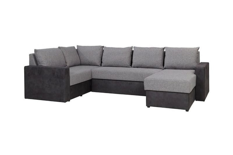 Staffin 4-seters Hjørnesovesofa - Lysegrå - Møbler - Sofaer - Sovesofaer