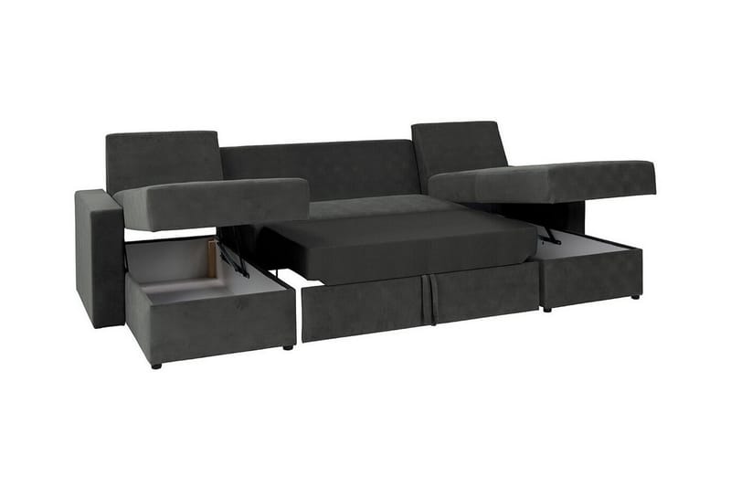 Staffin 4-seters Hjørnesovesofa - Lysegrå/Mørkegrå - Møbler - Sofaer - Sovesofaer