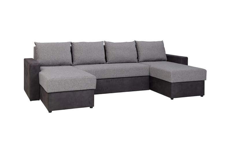 Staffin 4-seters Hjørnesovesofa - Lysegrå/Mørkegrå - Møbler - Sofaer - Sovesofaer