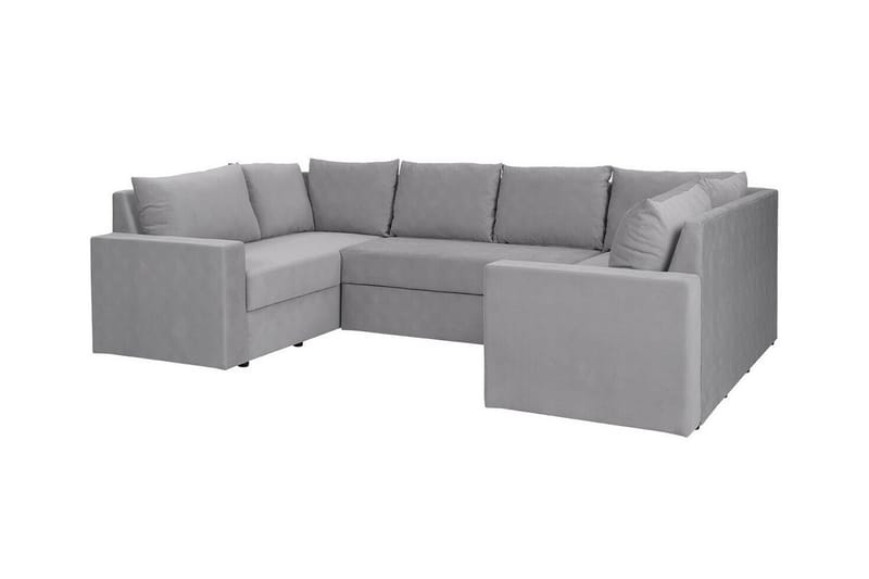 Staffin 4-seters Hjørnesovesofa - Lysegrå/Mørkegrå - Møbler - Sofaer - Sovesofaer