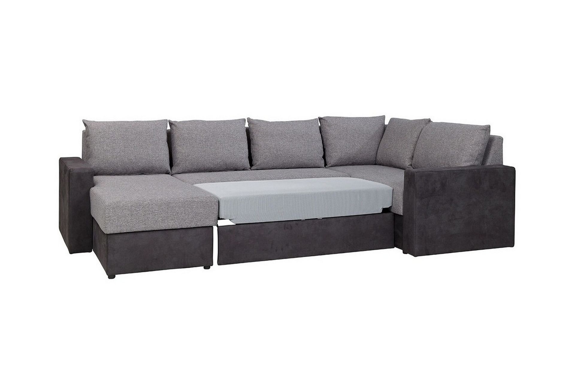 Staffin 4-seters Hjørnesovesofa - Mørkegrå/Lysegrå - Møbler - Sofaer - Sovesofaer