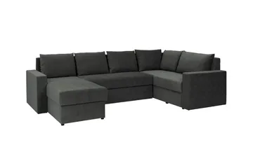 Staffin 4-sits Hörnbäddsoffa Dark grey - Møbler - Sofaer - Sovesofaer