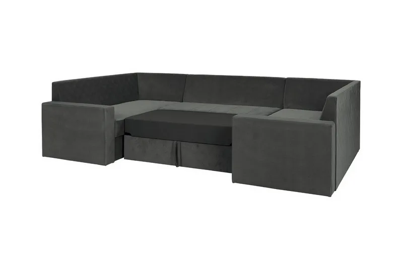 Staffin 4-sits Hörnbäddsoffa Light grey/Dark grey - Møbler - Sofaer - Sovesofaer