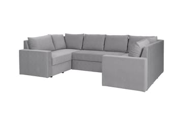 Staffin 4-sits Hörnbäddsoffa Light grey/Dark grey - Møbler - Sofaer - Sovesofaer