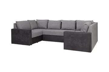 Staffin 4-sits Hörnbäddsoffa Light grey/Dark grey - Møbler - Sofaer - Sovesofaer