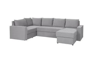 Staffin 4-sits Hörnbäddsoffa Ljusgrå - Møbler - Sofaer - Sovesofaer