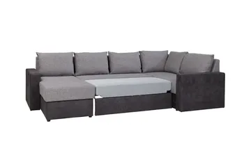 Staffin 4-sits Hörnbäddsoffa Ljusgrå - Møbler - Sofaer - Sovesofaer