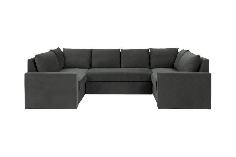 Staffin 4-sits Hörnbäddsoffa NO_BRAND Dark grey - Møbler - Sofaer - Sovesofaer