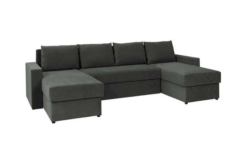 Staffin 4-sits Hörnbäddsoffa NO_BRAND Dark grey, undefined