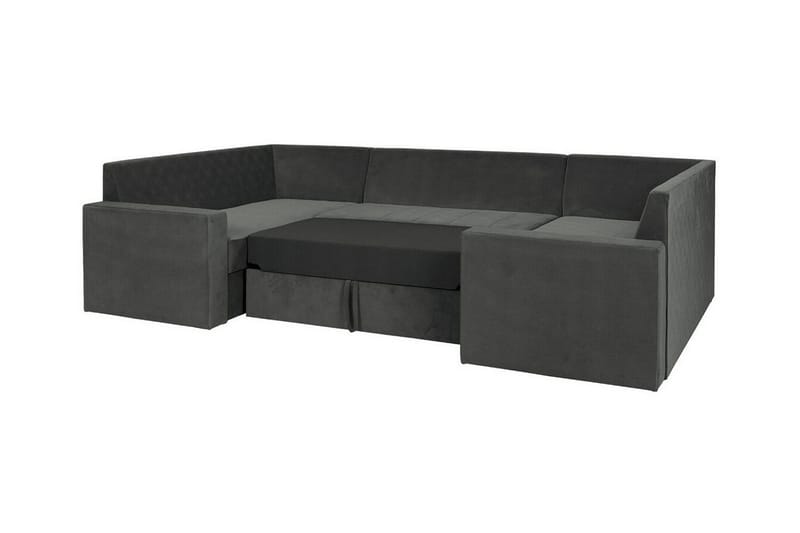 Staffin 4-sits Hörnbäddsoffa NO_BRAND Light grey/Dark grey - Møbler - Sofaer - Sovesofaer