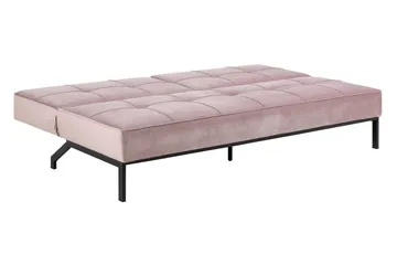 Stefan Sovesofa Fløyel - Rosa - Møbler - Sofaer - Sovesofaer