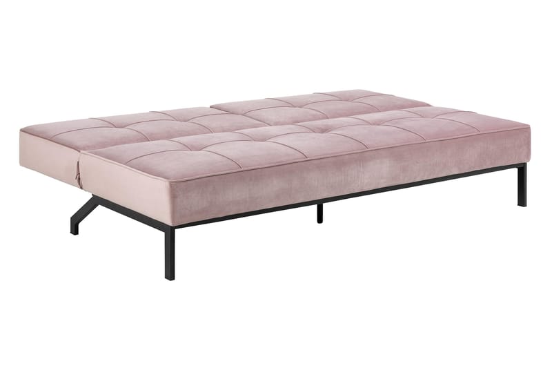 Stefan Sovesofa Fløyel - Rosa - Møbler - Sofaer - Sovesofaer