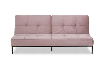 Stefan Sovesofa Fløyel - Rosa - Møbler - Sofaer - Sovesofaer