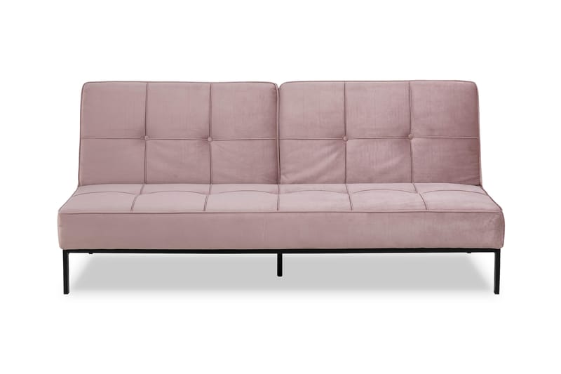 Stefan Sovesofa Fløyel - Rosa - Sovesofaer - 2 seters sovesofa - Fløyel sofaer