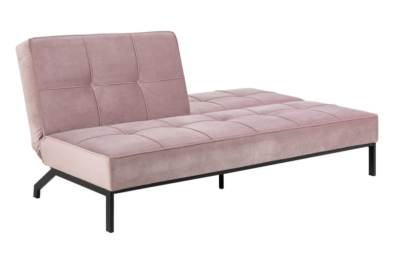 Stefan Sovesofa Fløyel - Rosa - Møbler - Sofaer - Sovesofaer