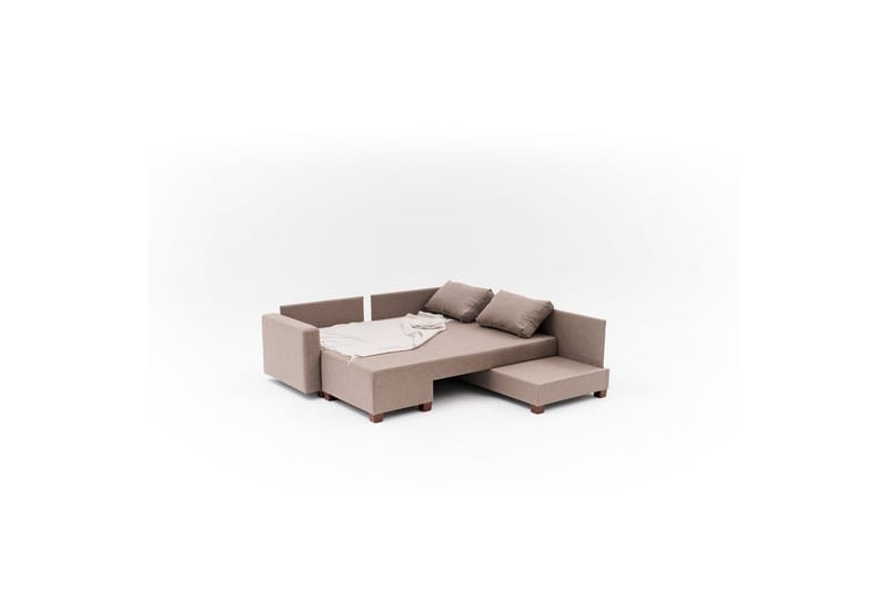 Sufian Hjørne sovesofa 4 seter - Brun - Møbler - Sofaer - Sovesofaer