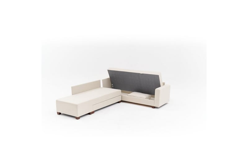 Sufian Hjørne sovesofa 4 seter - Cremehvit - Møbler - Sofaer - Sovesofaer