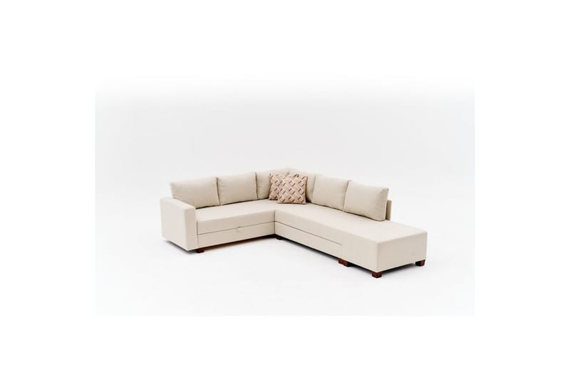 Sufian Hjørne sovesofa 4 seter - Cremehvit - Møbler - Sofaer - Sovesofaer