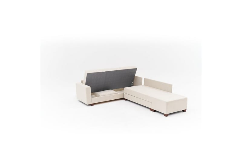 Sufian Hjørne sovesofa 4 seter - Cremehvit - Møbler - Sofaer - Sovesofaer