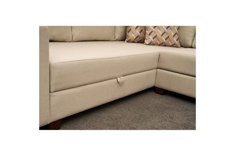 Sufian Hjørne sovesofa 4 seter - Cremehvit - Møbler - Sofaer - Sovesofaer