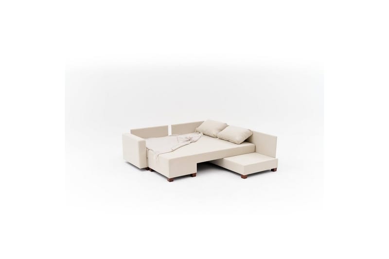Sufian Hjørne sovesofa 4 seter - Cremehvit - Møbler - Sofaer - Sovesofaer